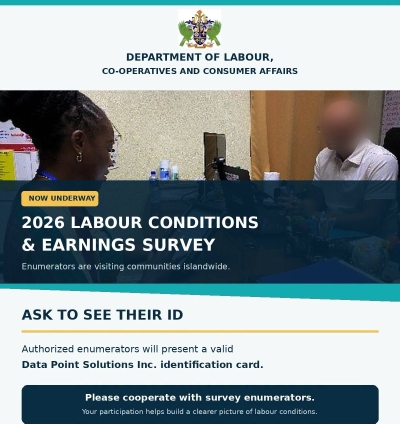 Island wide Survey Begins to Measure Labour Conditions and Earnings in Saint Lucia