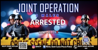 Police Arrest 3 Relating to Offences at Gros Islet J’ouvert Celebrations