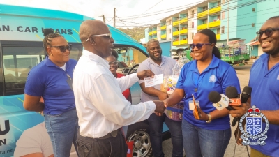 RSLPF Community Relations Branch Recognises Minibus Operator