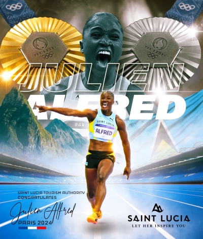 The Government of Saint Lucia Congratulates Julien Alfred and Commends the Saint Lucia Olympic Team