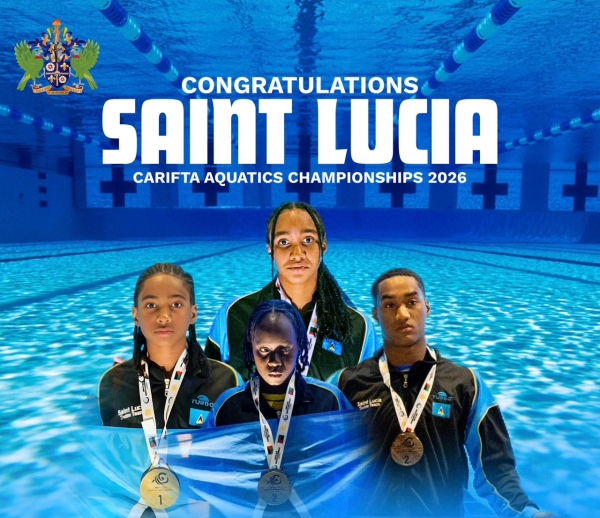Saint Lucia Makes Waves at CARIFTA Aquatics Championships with 14-Medal Haul